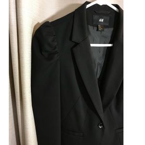 EUC H&M Blazer with Puffed Shoulder
